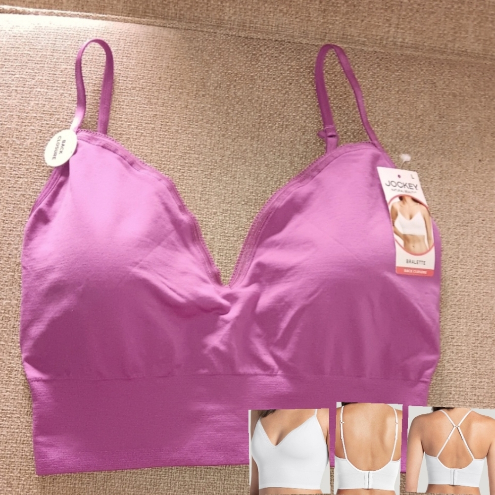 THE JOCKEY NATURAL BEAUTY L BRALETTE NWT